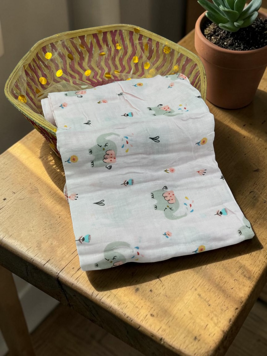 Muslin Crush Swaddle wrapper for babies 0-9 months assorted