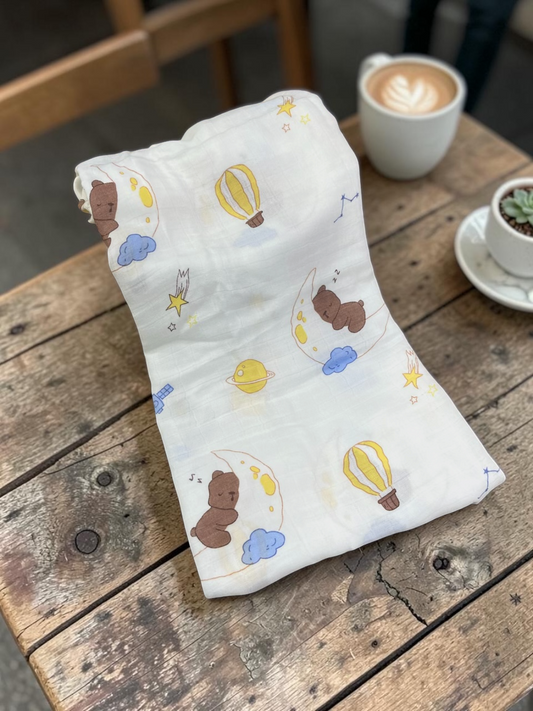 Muslin Crush Swaddle wrapper for babies 0-9 months assorted