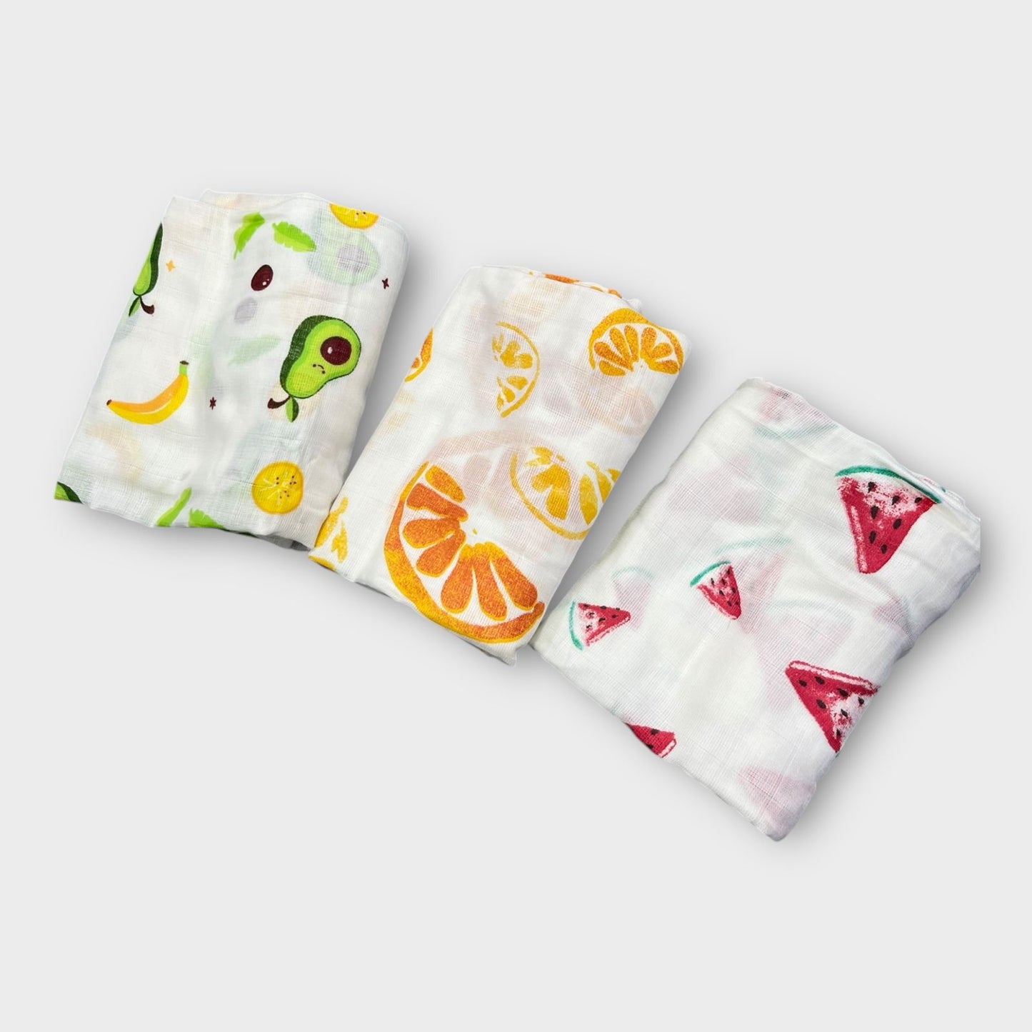 Luxury Organic Cotton Baby Throws - Pack of 3 | Soft & Breathable Muslin Swaddle Blankets image 1