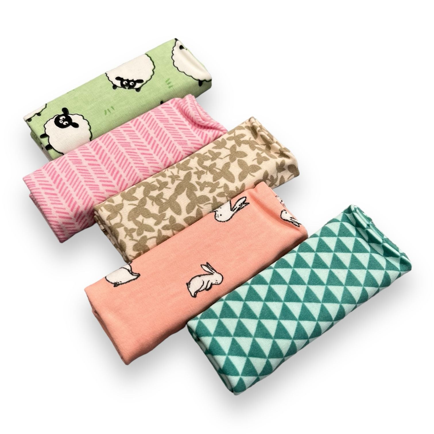 Organic Napkin wash cloth 5pc set image 3