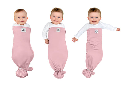 10 Second Swaddle for Baby To wrap easy and fast Pure Organic cotton - pink image