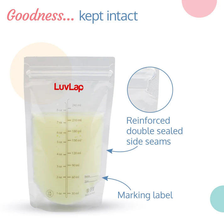 Baby Breast Milk Storage Bags, BPA Free (Pack of 25 Bags) image 1