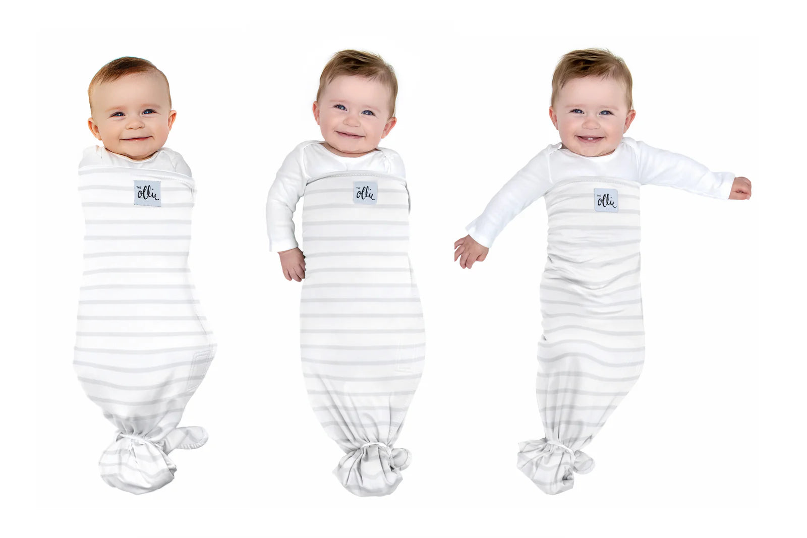 10 Second Swaddle for Baby To wrap easy and fast Pure Organic cotton - stripes image