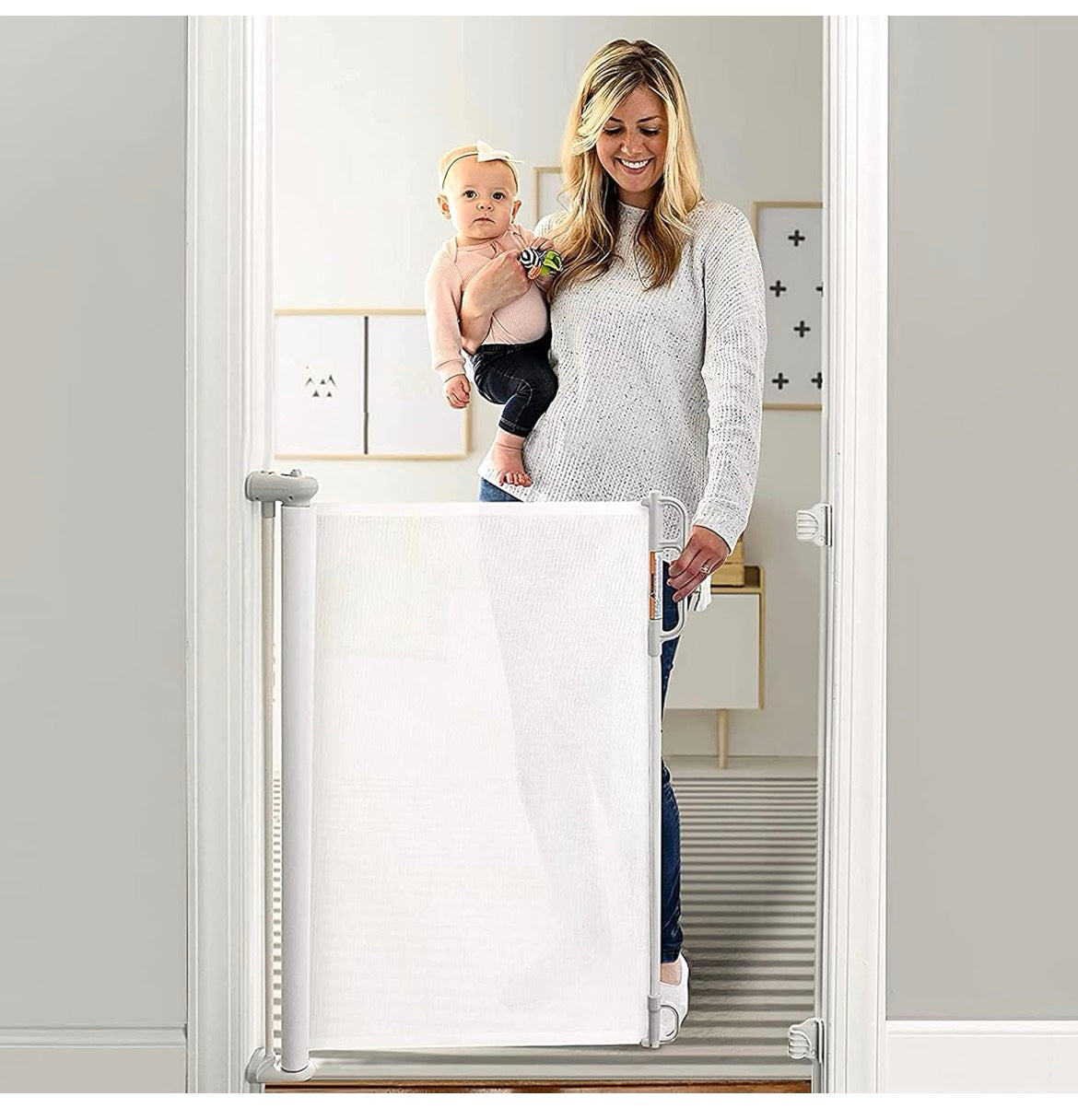 Baby Safety Gate Collapsible Rail adjustable image 0