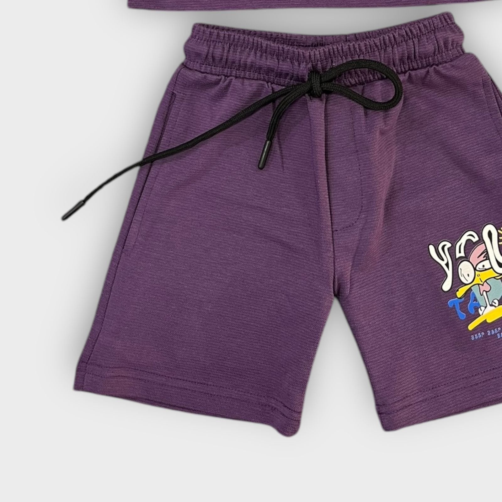 Hip Hop Kids Unisex Co Ord Set 3 to 10 years Beep Beep Purple image 1