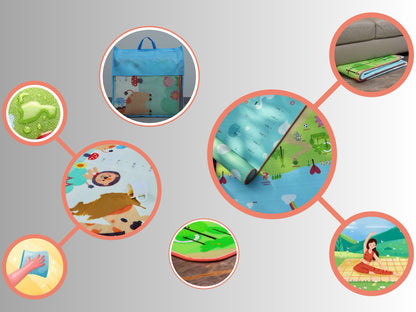Crawl Play Mat for babies and kids playtime image 2