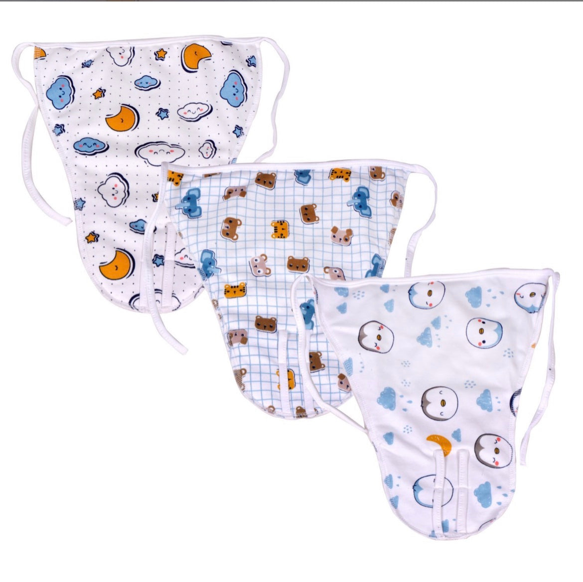 Baby 100% Organic Nappy Hosiery Padded langot assorted print image 2