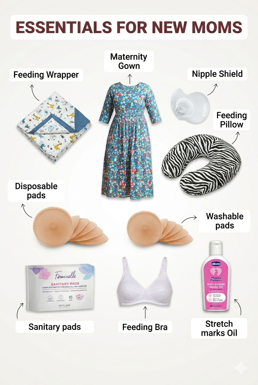 Postpartum kit for new moms all essential Maternity package Hospital Delivery package