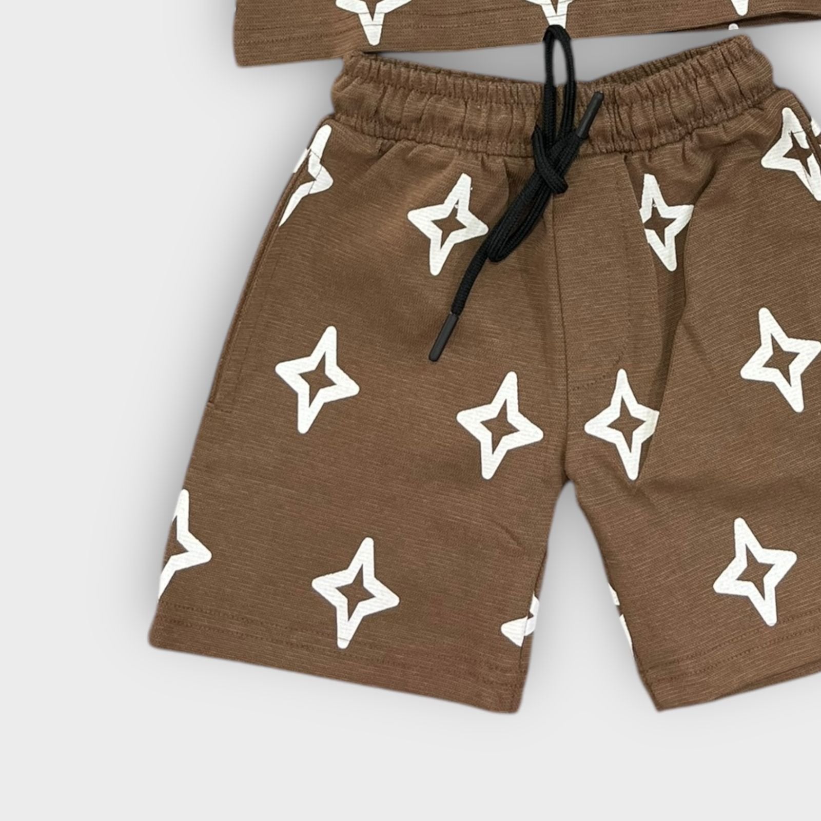 Hip Hop Kids Unisex Co Ord Set 3 to 10 years Diamond Brown image 1