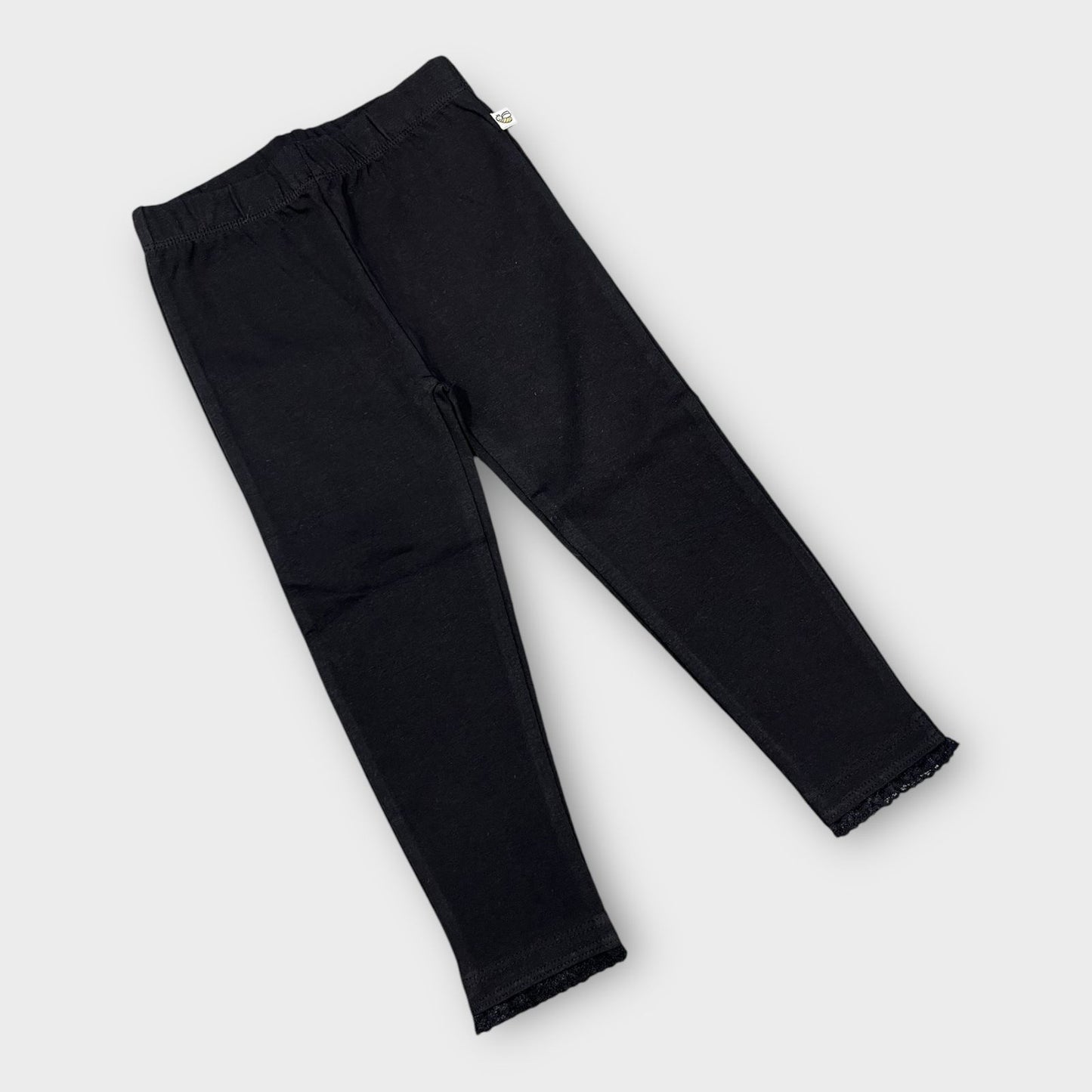 2 to 3 years Organic Leggings Tights Baby Girl - BLACK image