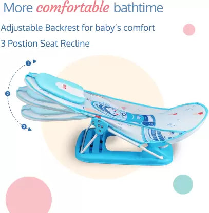 Baby Bather for 0-12 Months | 3 Position Adjustable Baby Bath Seat image 1
