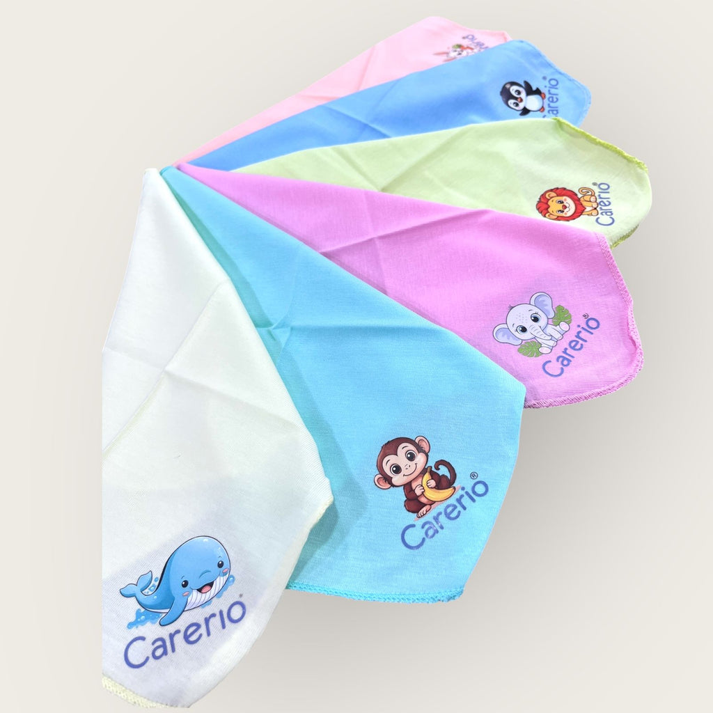 Organic cotton Napkin Face towel Handkerchief 6pc set image 1