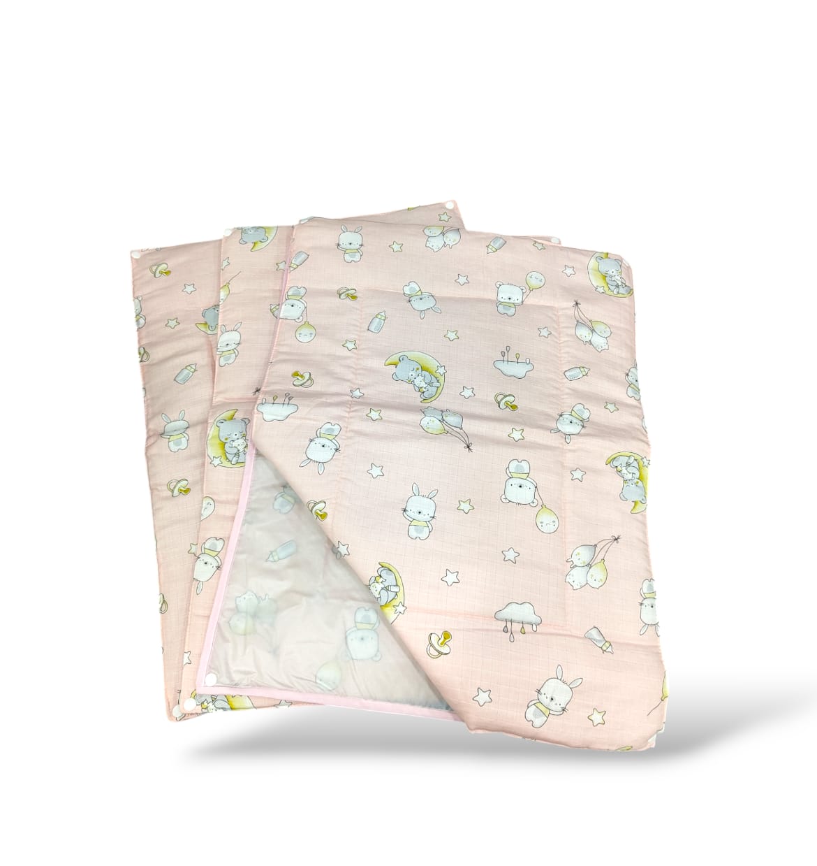 Muslin Matt Changeable 3pc Godadi Set | Soft & Cozy Baby Quilted Matts image 12