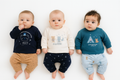 Baby Jogger Legging Suits – Soft Cotton Full Sleeve Set (0–6 Months) | 3 Adorable Prints image 0