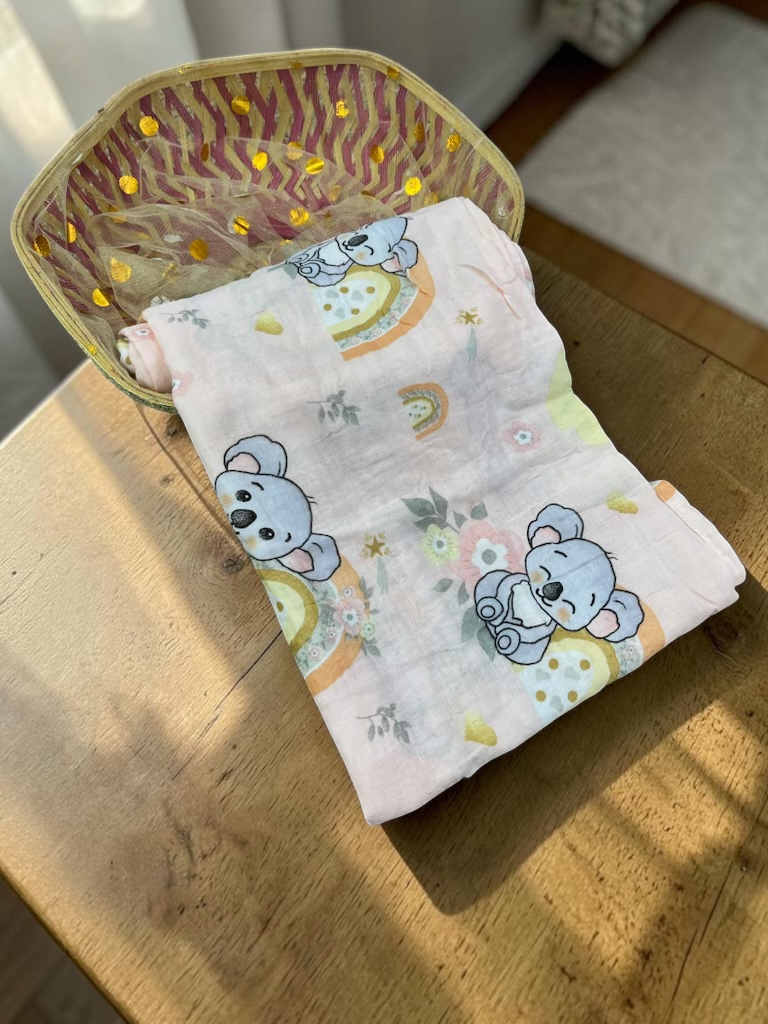 Muslin Crush Swaddle wrapper for babies 0-9 months assorted