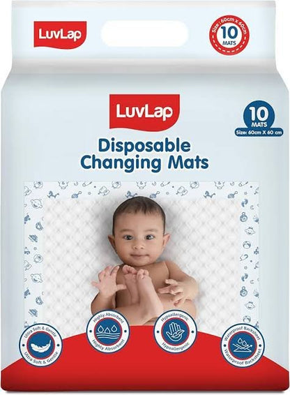luvlap Disposable changing mats 10 pc. 60cm ×60cm image 0