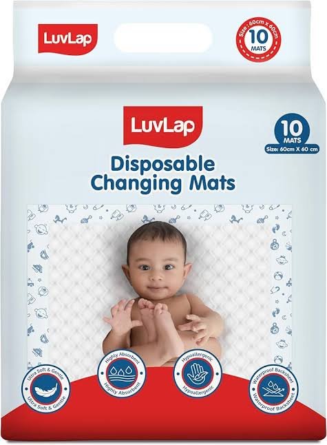luvlap Disposable changing mats 10 pc. 60cm ×60cm image 0