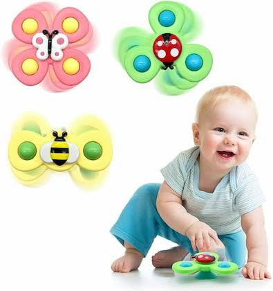 Baby Spinner Rattle Toys 3pc set image 3