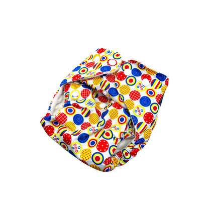 Reusable Baby Cloth Diaper Double Leak Guard High Absorption Quick Dry - circle image