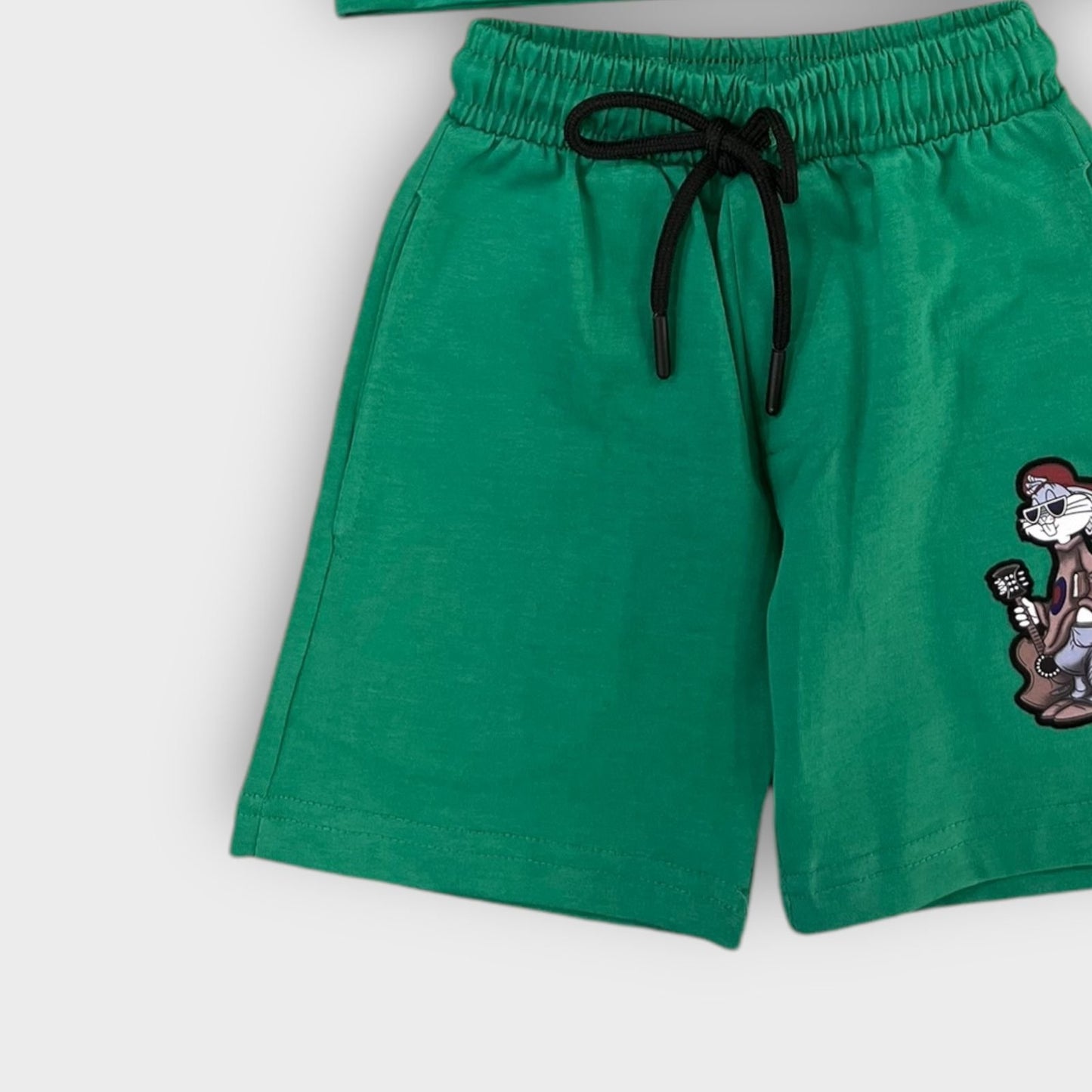 Hip Hop Kids Unisex Co Ord Set 3 to 10 years Bunny Green image 2