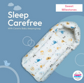 Mul Mul Baby Sleeping Bag (0-1 Yrs) | Soft, Breathable & Lightweight Carry Nest image 0