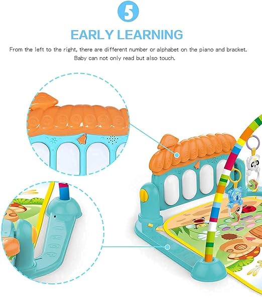 Baby Play Mat Piano Gym Toy Set – Musical Activity Mat for 0-36 Months image 2