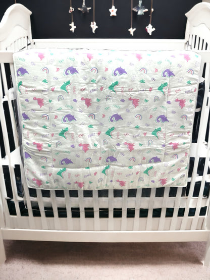 Baby Comforter Quilt assorted prints image 3