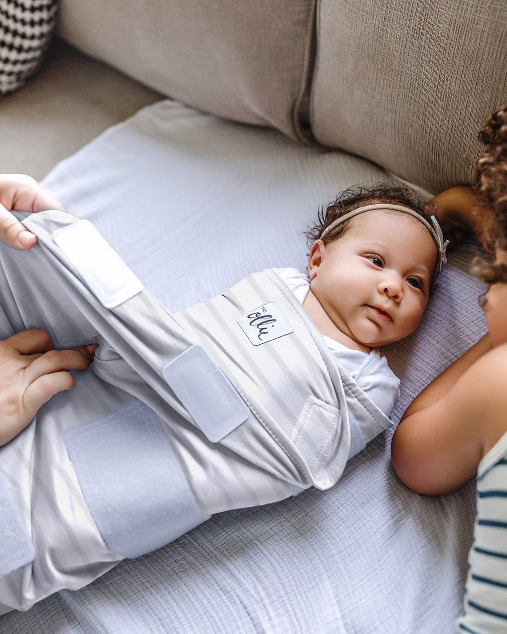 10 Second Swaddle for Baby To wrap easy and fast Pure Organic cotton image 3