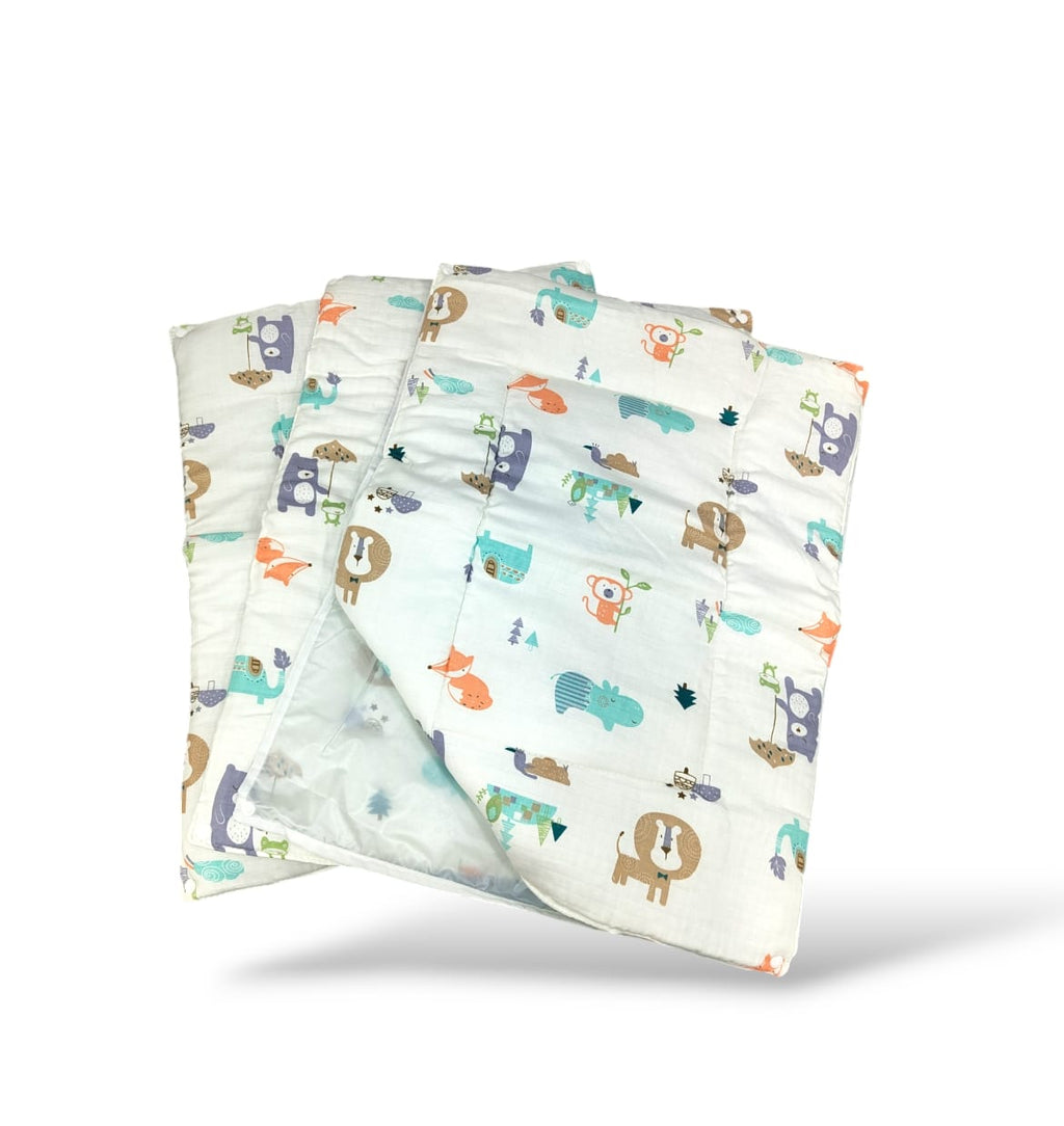 Muslin Matt Changeable 3pc Godadi Set | Soft & Cozy Baby Quilted Matts image 14