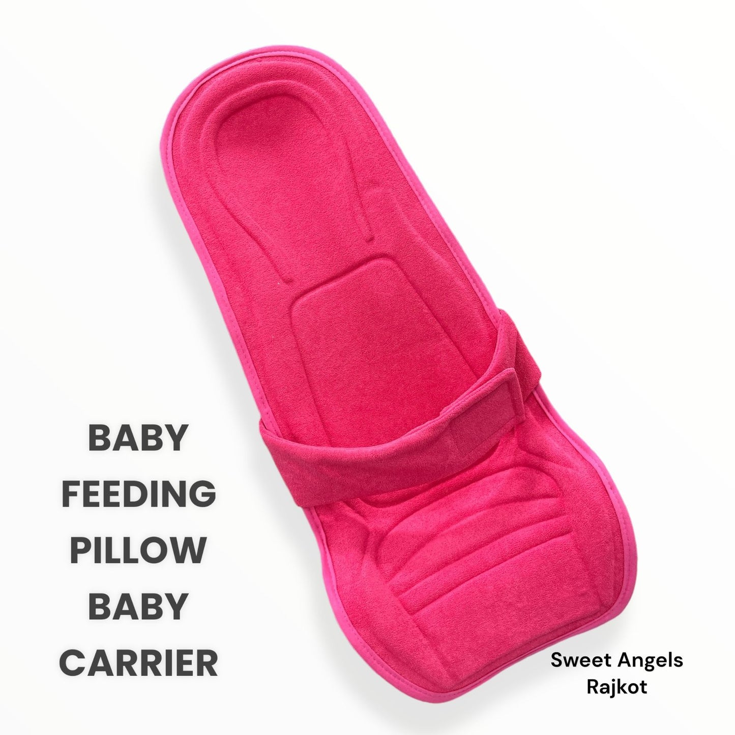 2in1 Feeding Pillow Pad Baby Carrier - Dark Pink image