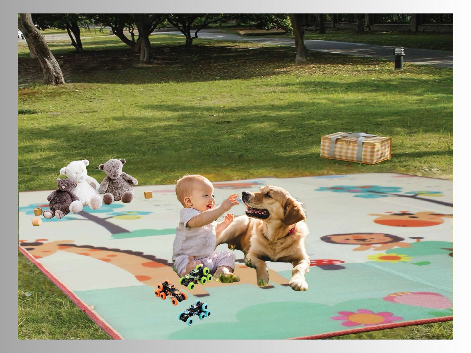 Crawl Play Mat for babies and kids playtime image 5