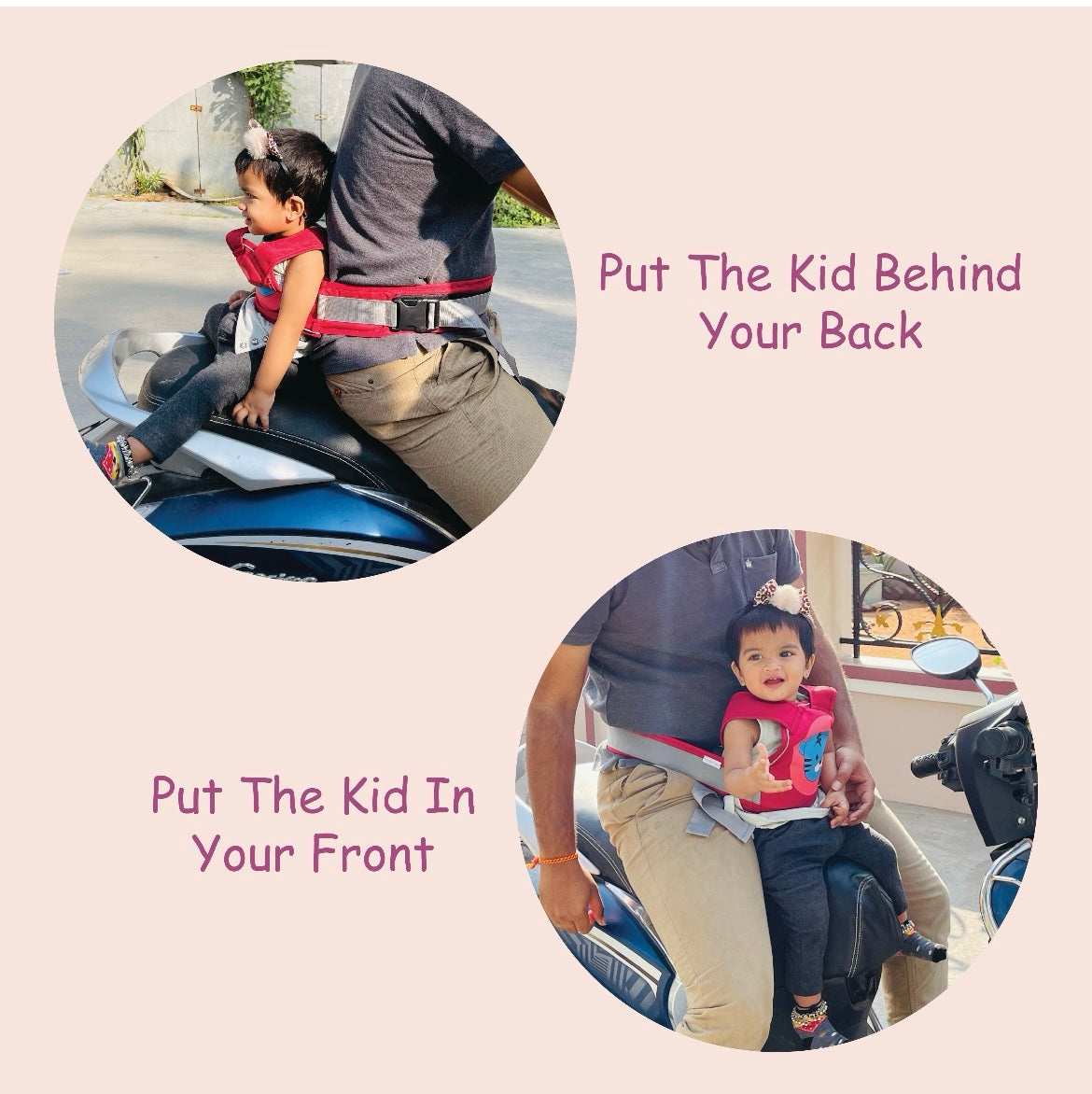 Kids Bike Safety Belt two wheeler image 1