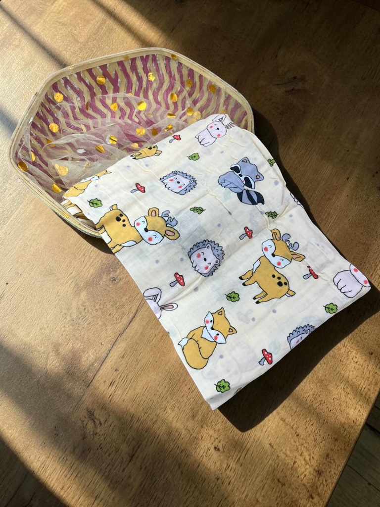 Muslin Crush Swaddle wrapper for babies 0-9 months assorted