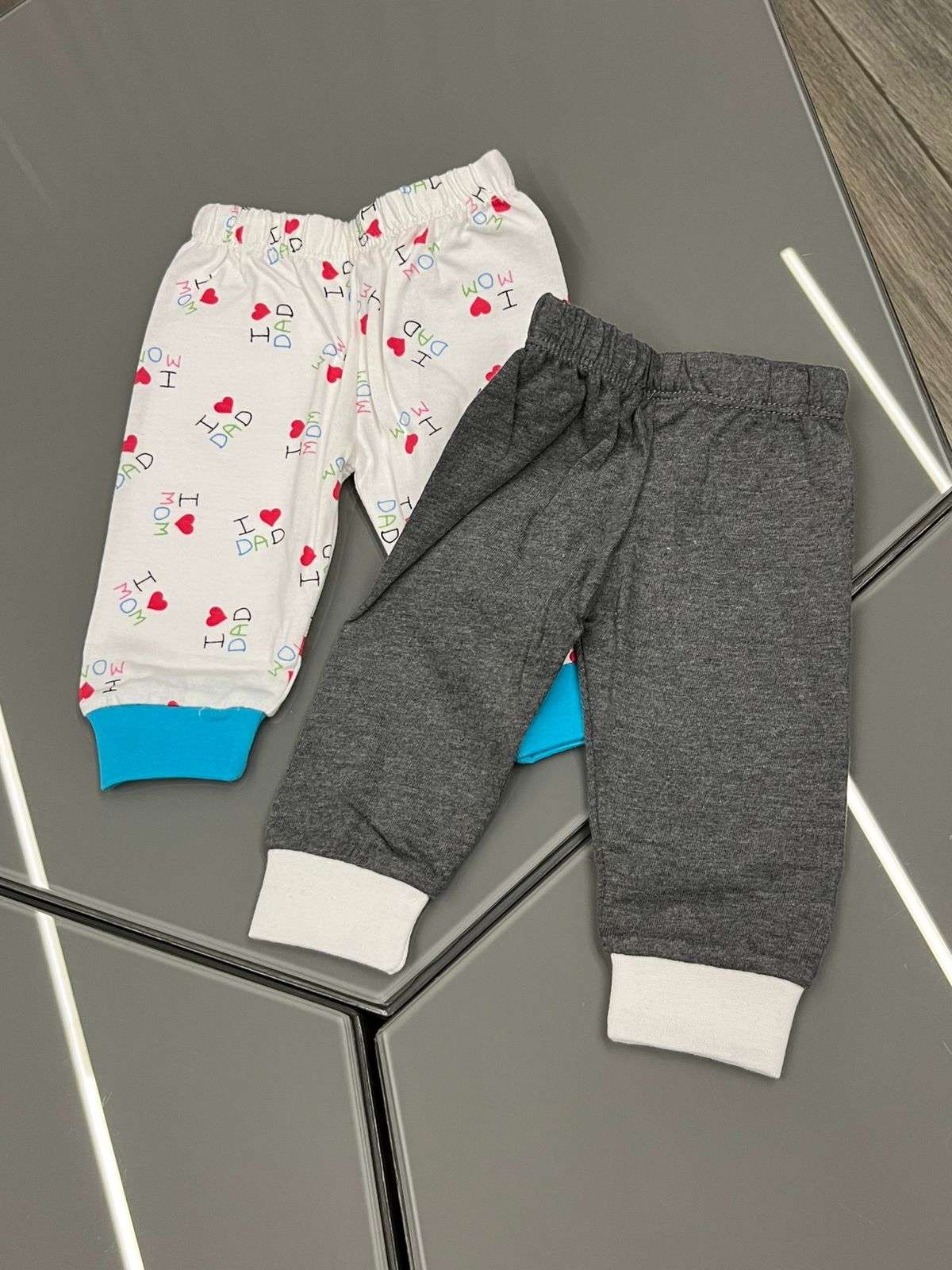 Preemie and Twin Baby Bottom Legging Set of 2 | Organic Cotton Comfort image 2