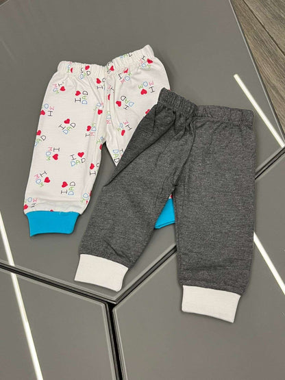 Preemie and Twin Baby Bottom Legging Set of 2 | Organic Cotton Comfort image 2