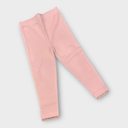 2 to 3 years Organic Leggings Tights Baby Girl - Lt Pink image