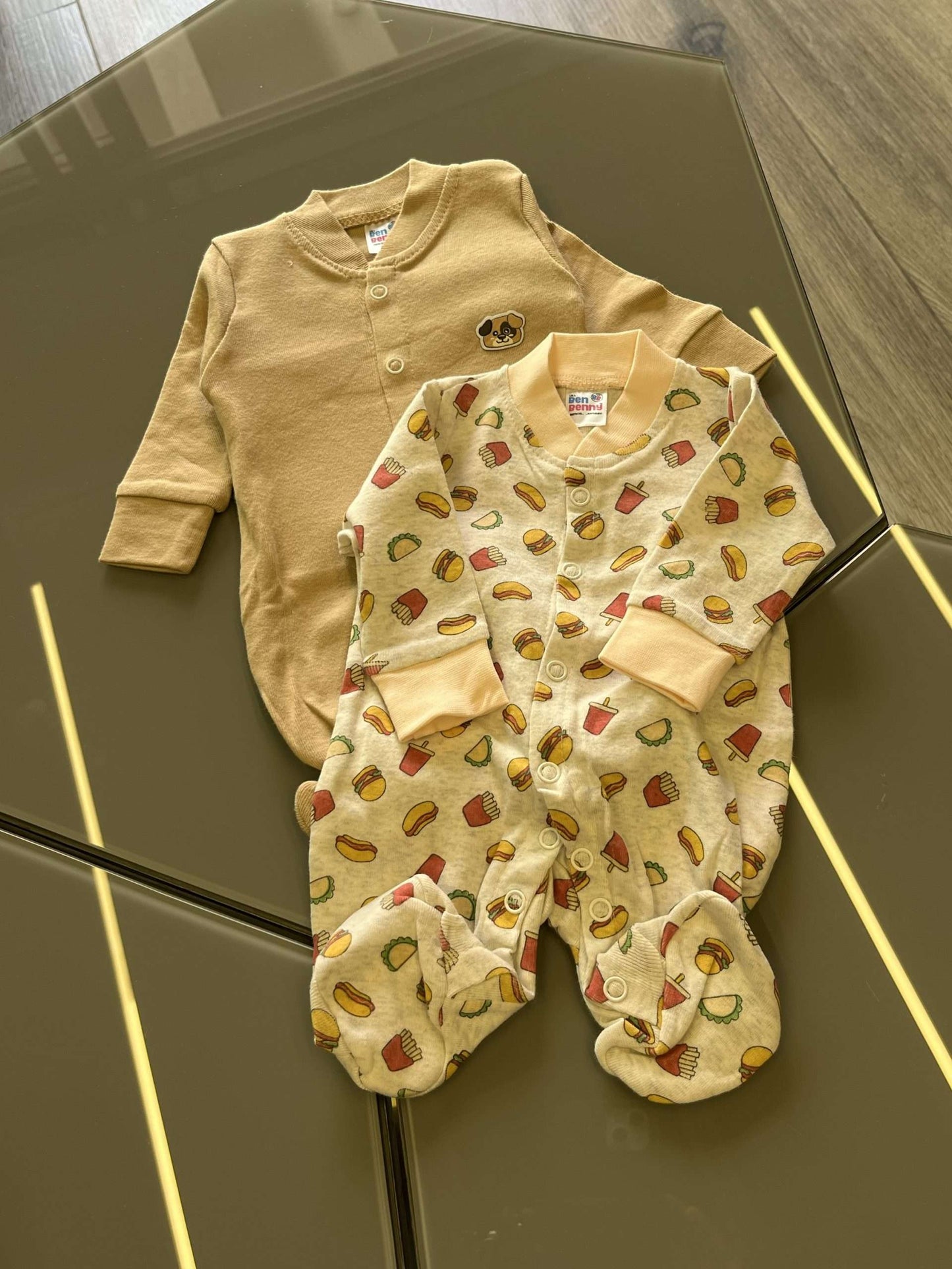 Preemie and Twin Baby Rompers Set of 2 image 4