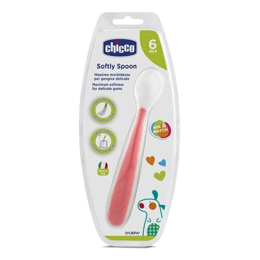 chicco silicone softly spoon 6m+ image 0
