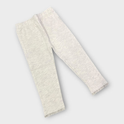 1 to 2 years Organic Leggings Tights Baby Girl - Lt Melange image