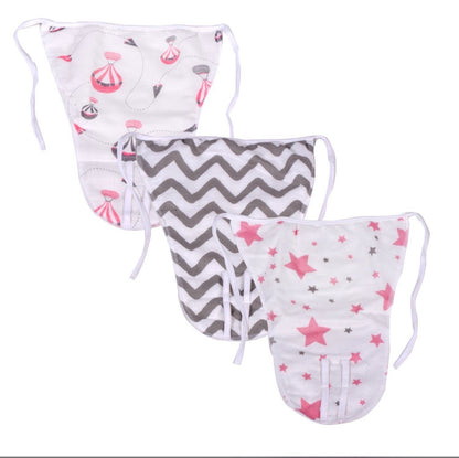 Baby 100% Organic Muslin Nappy padded assorted prints image 1