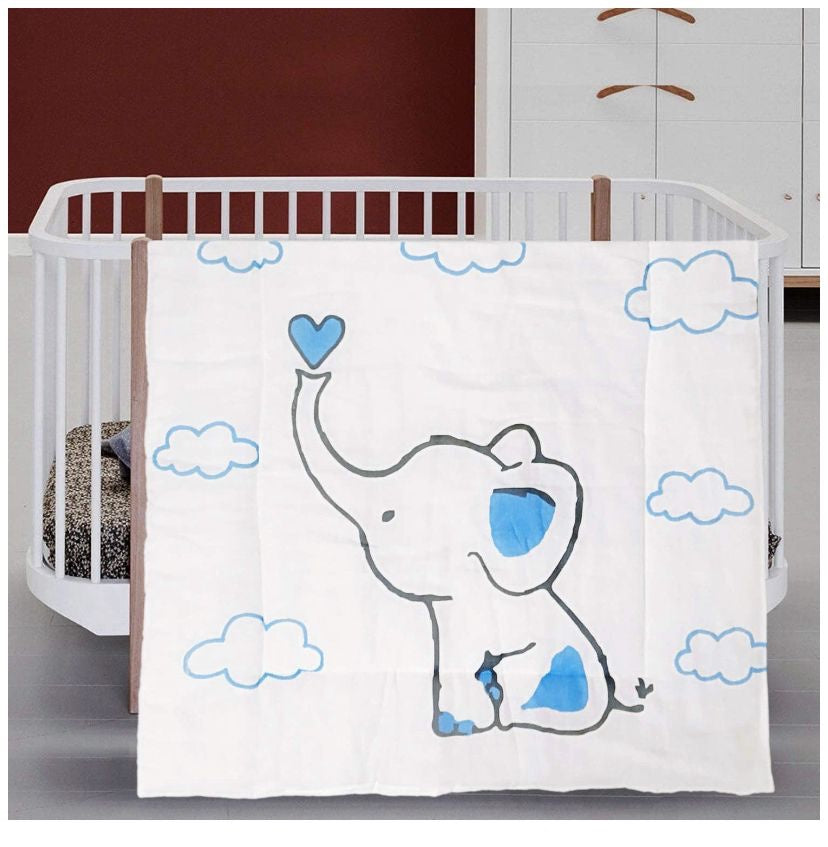 Baby Comforter Quilt Elephant image 0