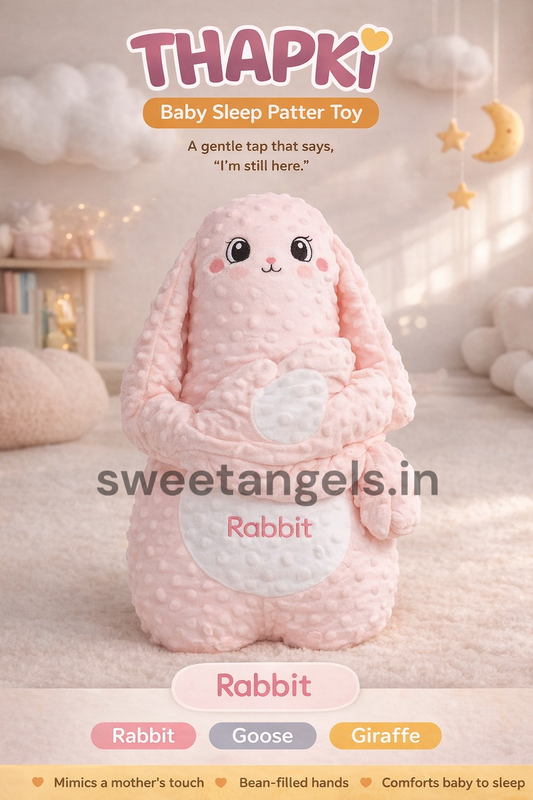 THAPKI Sleep Buddy Pat Pillow Toy – Best Cry Baby Solution for Soothing Sleep Patter Rabbit