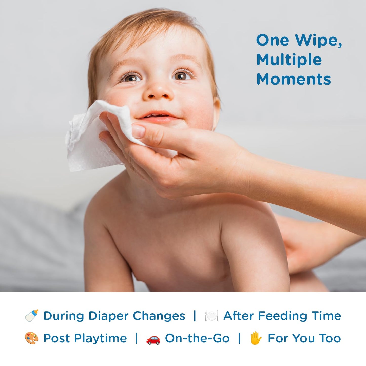 Mee Mee Pure Water Wet Wipes with Lid 80 pcs × 2 (160 Pcs)