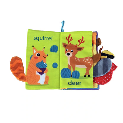 Baby Cloth Tail Book – Land Animals Theme image 5