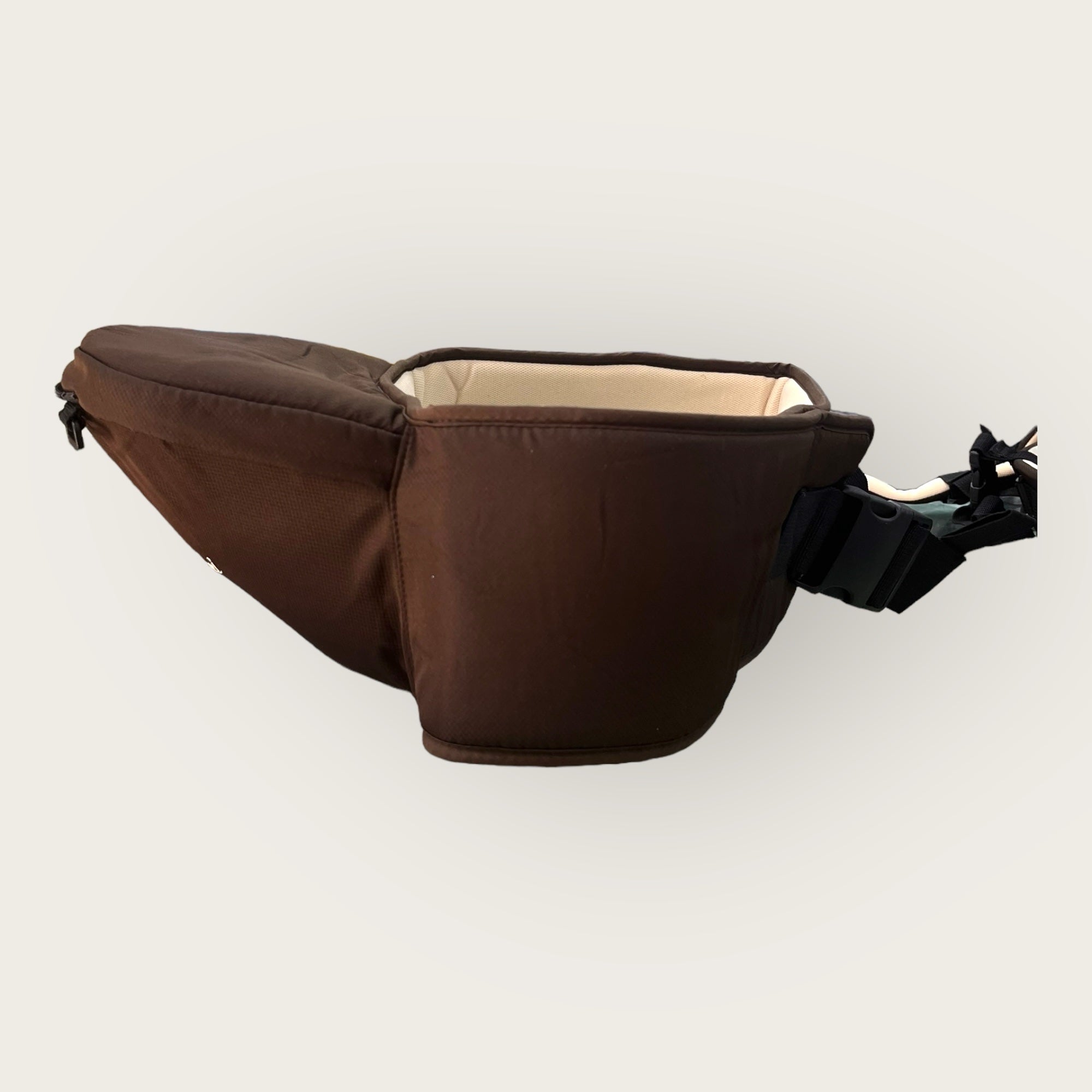 Baby HIP Seat Carrier Brown/Navy | Ergonomic & Comfortable for 0-4 Years image 3