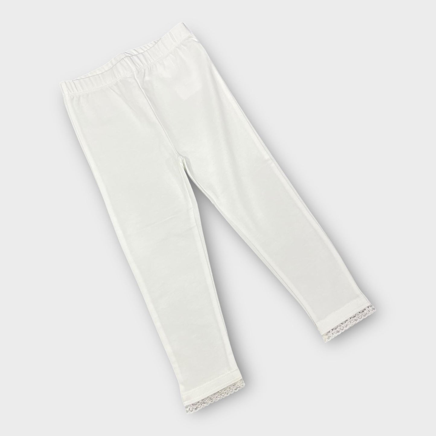 1 to 2 years Organic Leggings Tights Baby Girl - white image