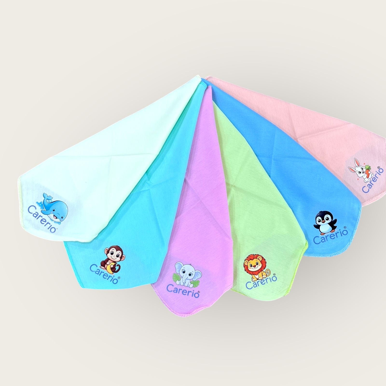 Organic cotton Napkin Face towel Handkerchief 6pc set image 0