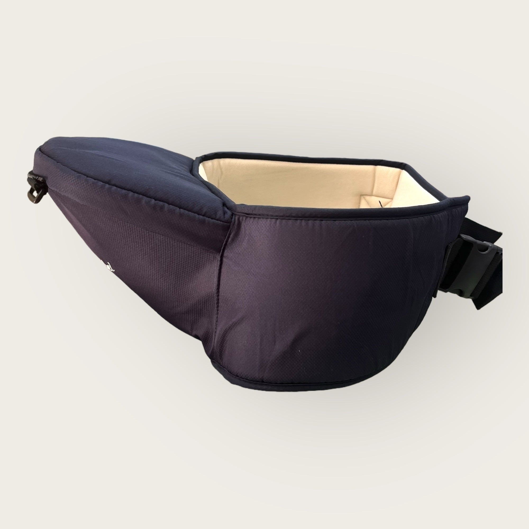 Baby HIP Seat Carrier Brown/Navy | Ergonomic & Comfortable for 0-4 Years image 2