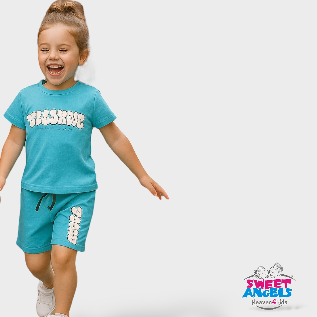 Hip Hop Kids Unisex Co Ord Set 3 to 10 years Boy Blue image 0