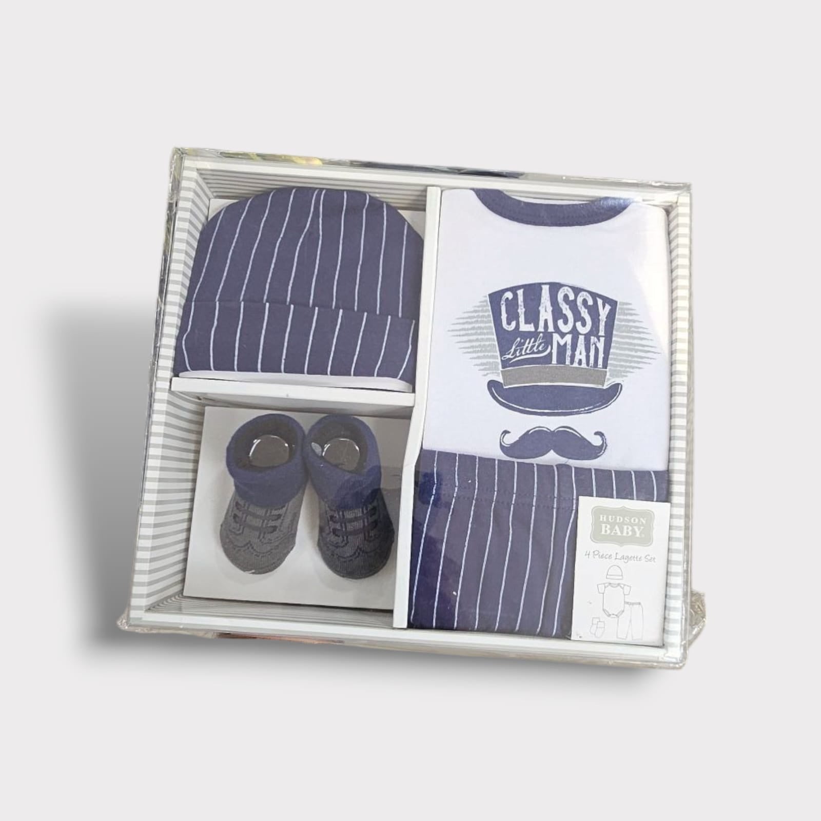 Newborn Baby Boy Birth Giftset - hat image